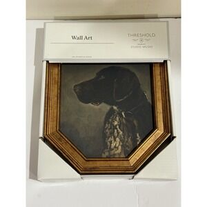 Threshold Studio McGee Pointer Dog Portrait Wall Art 8x10 Gold Frame Target NEW